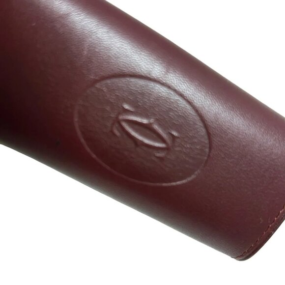 Cartier Must Line - Bordeaux Gold Leather Hardware Key Case 124-081225 - Picture 3 of 6